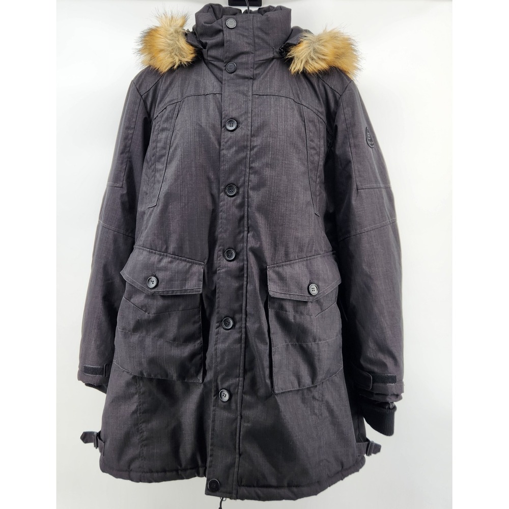 Avalanche Outdoor Supply Company Men's 2XL Parka Jacket Fur Hood Winter Black